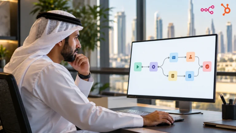 Enterprise AI Integration in MENA Websites: n8n, LLMs, and HubSpot Workflows Inside Compliance Boundaries