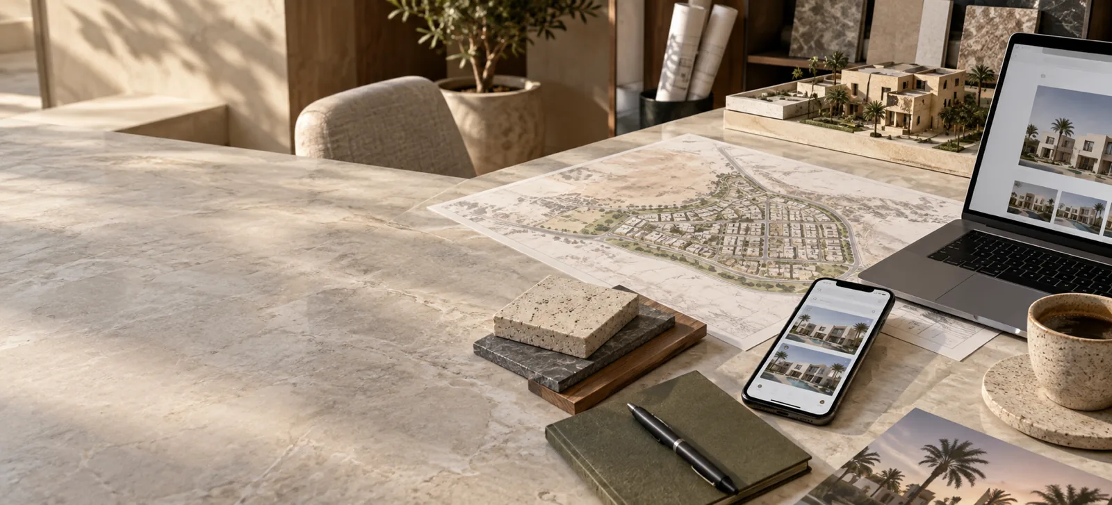 Real estate website development review showing property search, mobile UX, location information, and enquiry planning in Saudi Arabia.