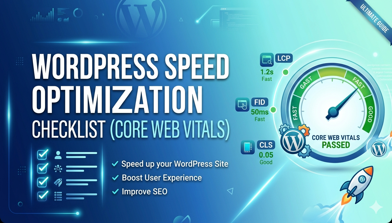 WordPress Speed Optimization Checklist 2026 (Core Web Vitals)
